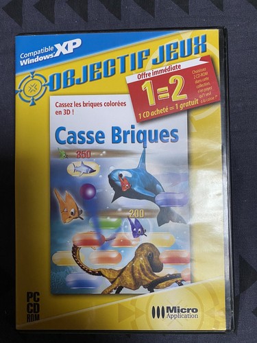 Jeu casse briques - briques, cd-rom